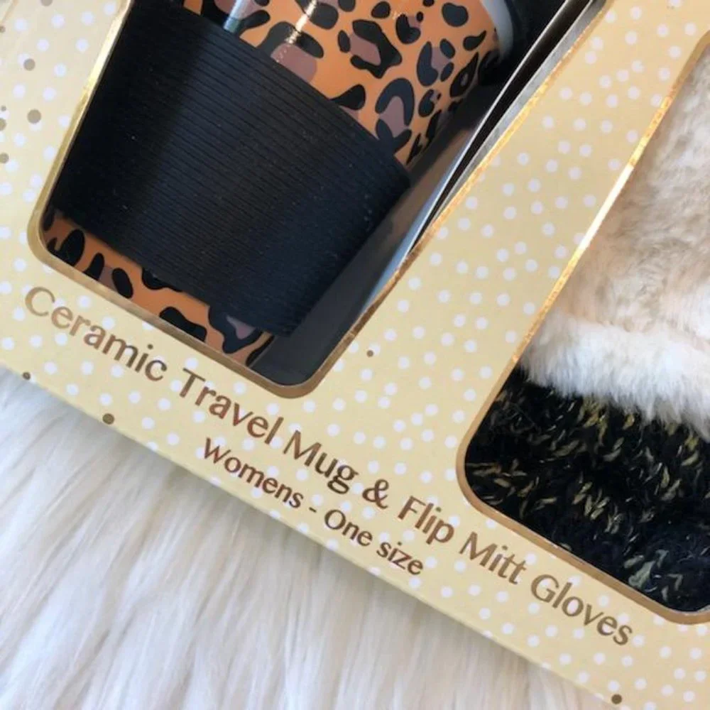 Totes Travel Mug & Flip Mitten Boxed Gift Set